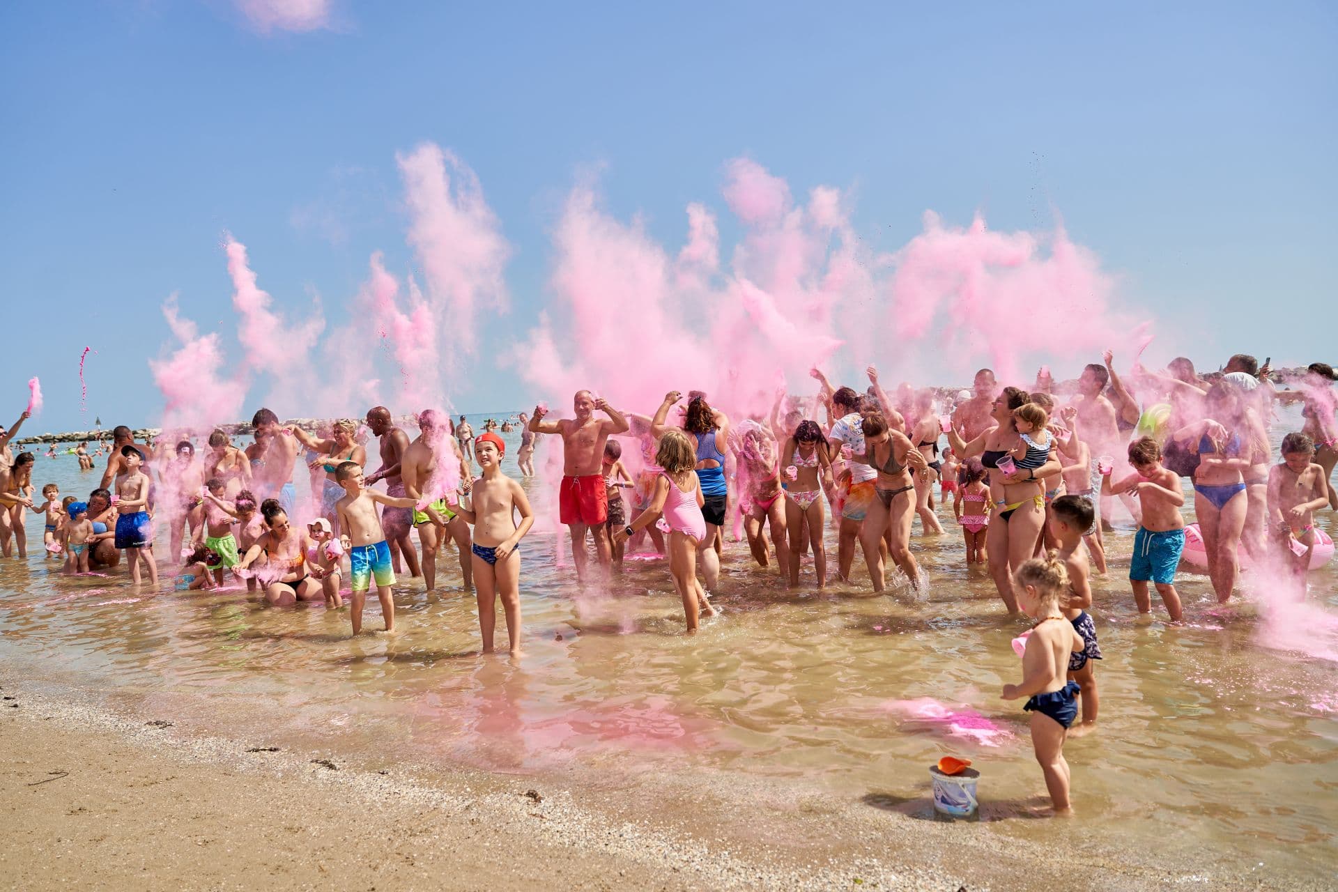 July by the sea in the heart of summer